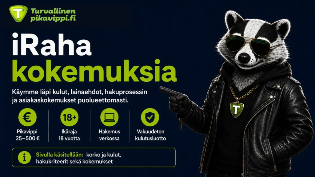 iRaha kokemuksia ja arvostelu - kulut, lainaehdot, hakuprosessi ja asiakaskokemukset puolueettomasti